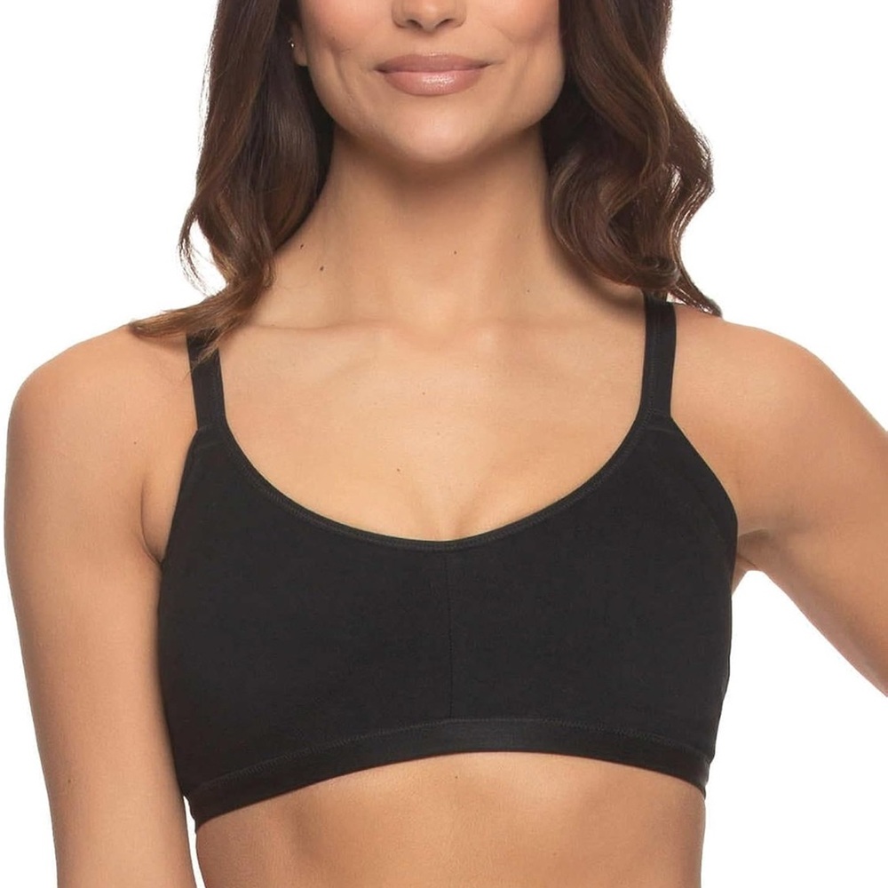 Felina C4591V2 Womens Sz XL 4591 Wireless Seamless‎ Side Smoothing Bra Black